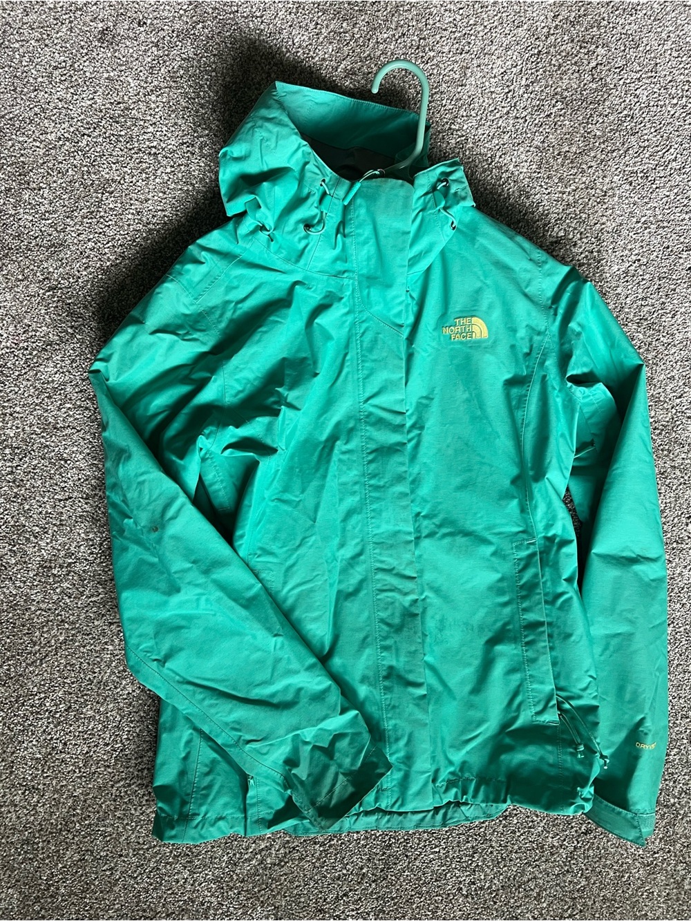 The North Face Teal Hooded Raincoat
